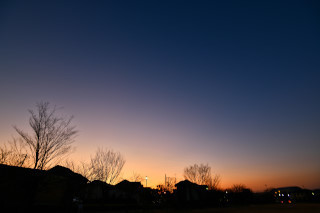 1月11日の夕焼け